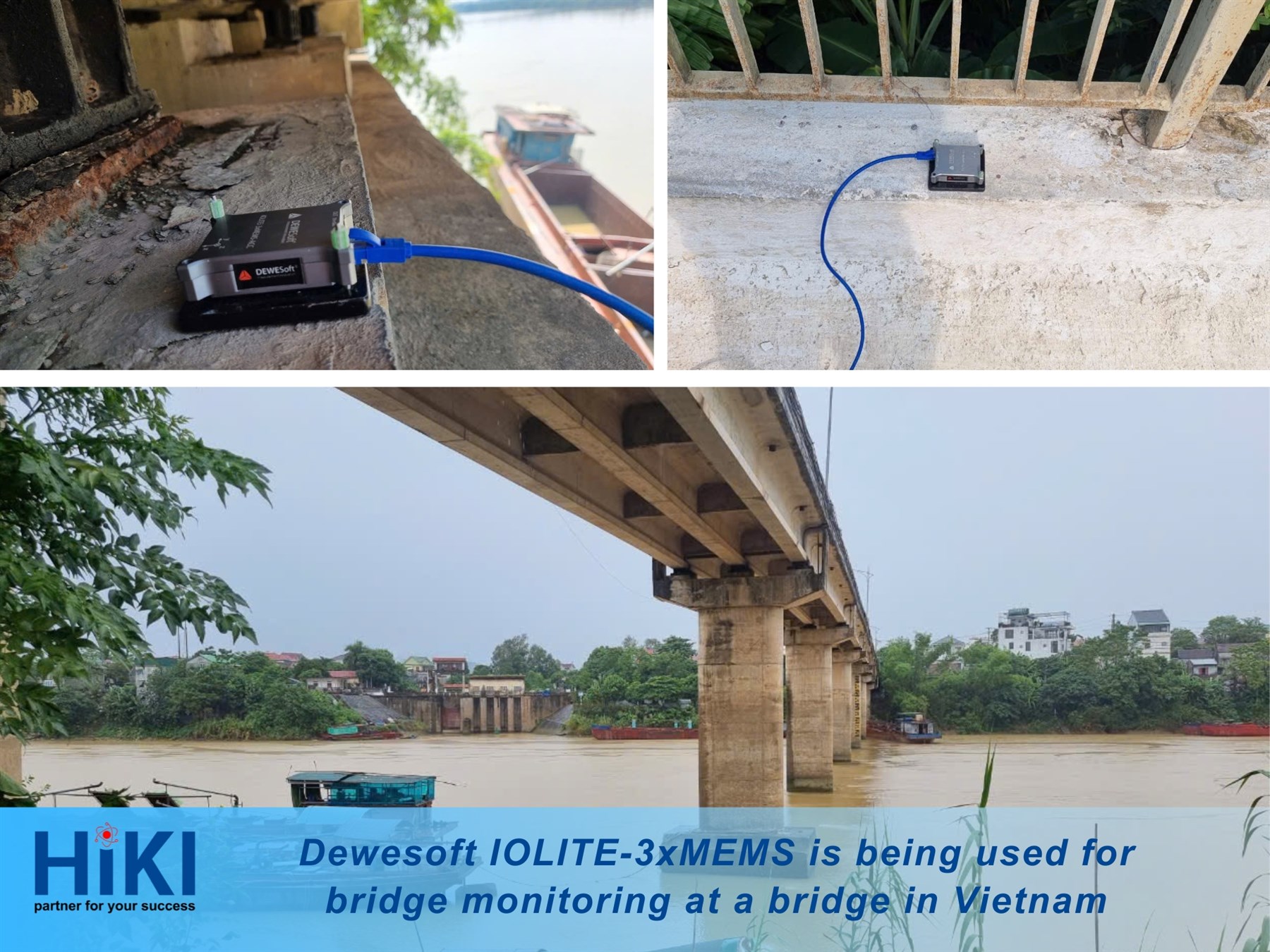 DEWESOFT SENSORS USED FOR BRIDGE MONITORING IN CENTRAL VIETNAM